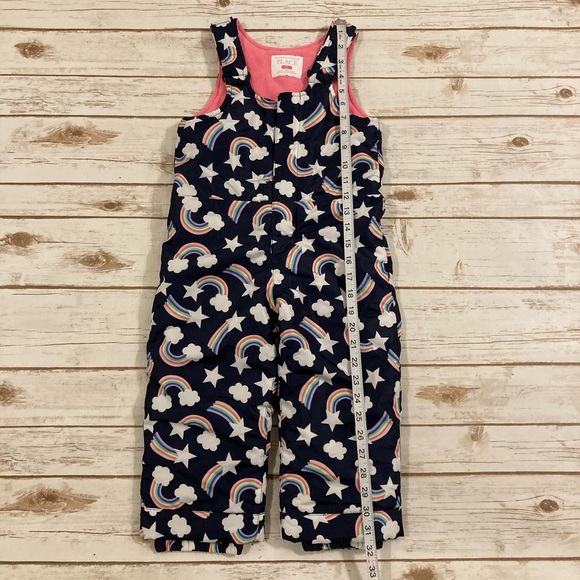 The Children’s Place Rainbow Print Puffer Snowsuit Bib Overalls 3T - Picture 6 of 13